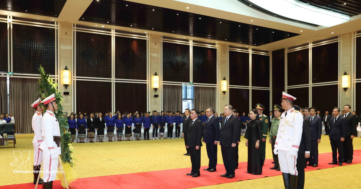 Vietnamese Party leader attends funeral service for top Lao legislator