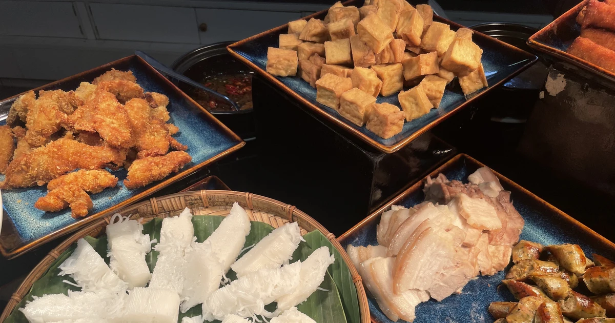Tofu and vermicelli with shrimp paste