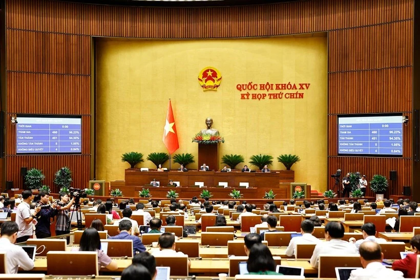 Lawmakers pass the Law on Teachers on June 16, 2025. (Photo: VNA)