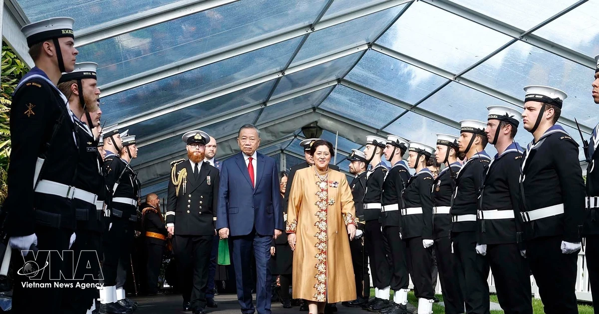 Official welcome ceremony held for top Vietnamese leader in New Zealand