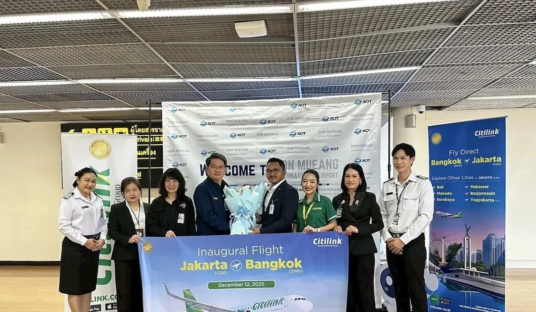 Thailand welcomes inaugural Citilink flight linking Jakarta, Bangkok