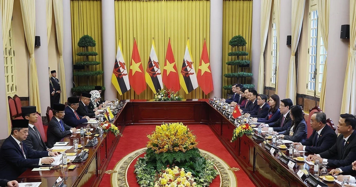 President of Vietnam, Sultan of Brunei vow to double trade soon during talks