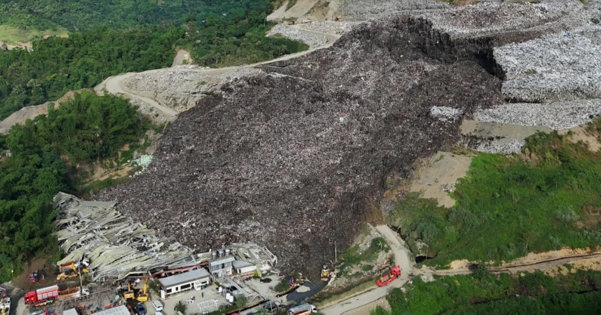 Philippines rushes to search for those missing in landfill landslide