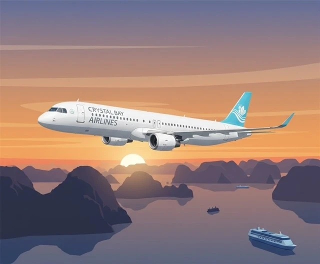 An illustrative image showing a Crystal Bay Airlines plane. (Photo: dantri.com.vn)