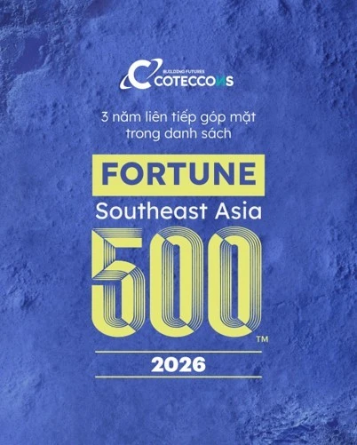 Coteccons continues rising on Fortune Southeast Asia 500, anchoring foundation for quality growth phase