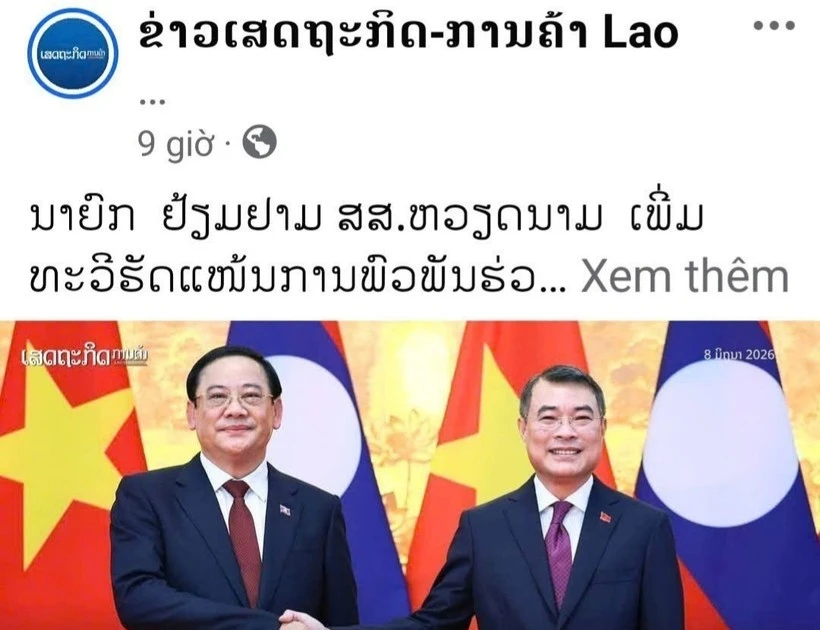 Lao media highlight deepening Vietnam–Laos cooperation