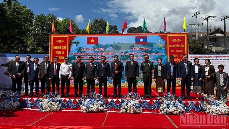 Work starts on Vietnamese-aided Vang Vieng hospital expansion