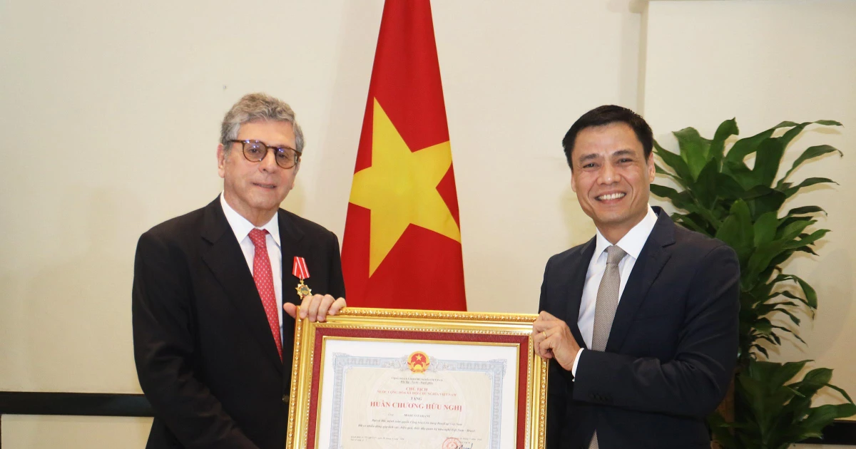 Brazilian Ambassador to Vietnam awarded Friendship Order