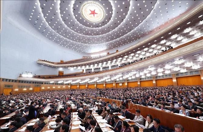 An overview of the third session of the 14th National Committee of the Chinese People's Political Consultative Conference (CPPCC) on March 4, 2025 (Photo: XINHUA)