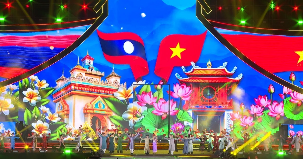 A performance at the art programme in Vientiane on January 9. (Photo: VNA) 