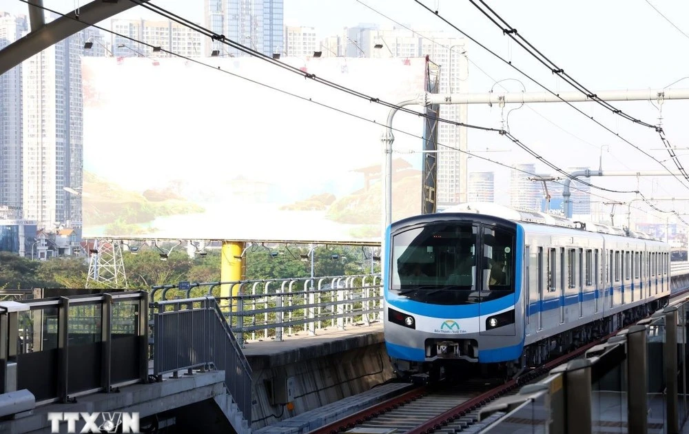 Ben Thanh–Suoi Tien metro increases services during holidays and Tet. (Photo: VNA)