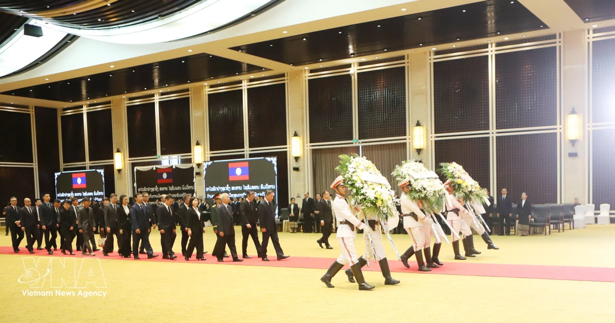 Vietnamese Embassy, community pay tribute to Lao National Assembly President