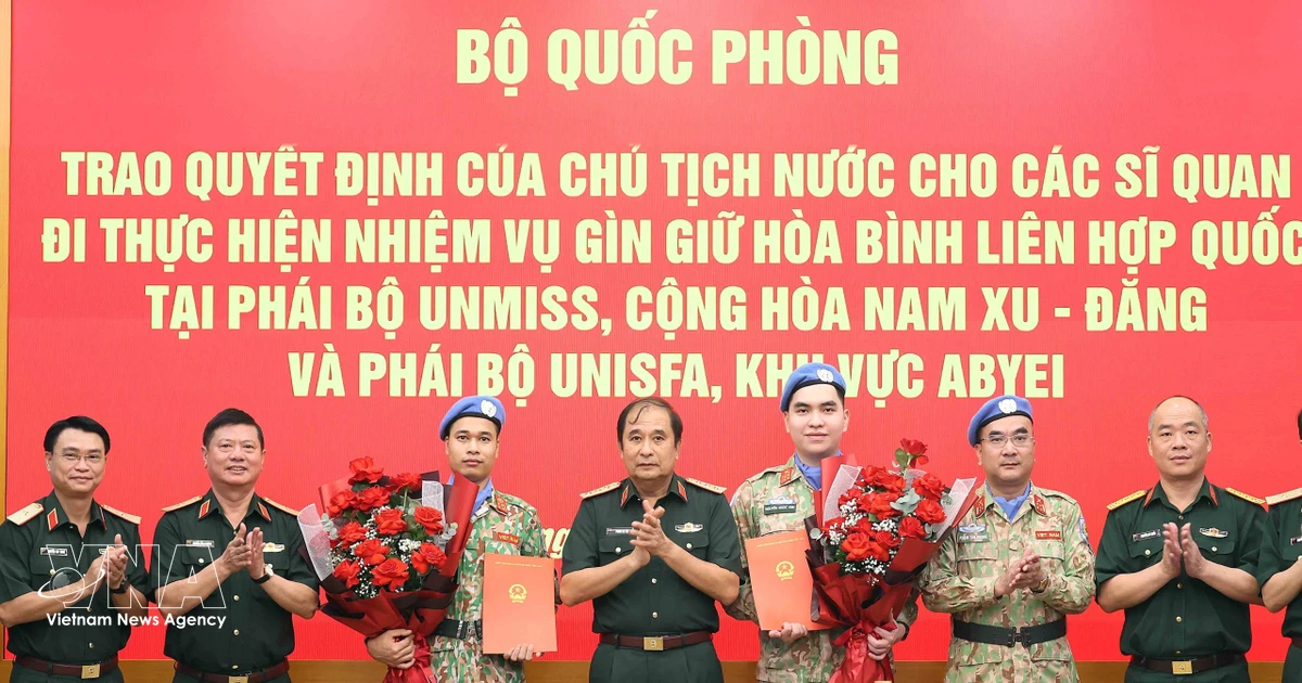 More Vietnamese officers appointed to UN peacekeeping missions in South Sudan, Abyei