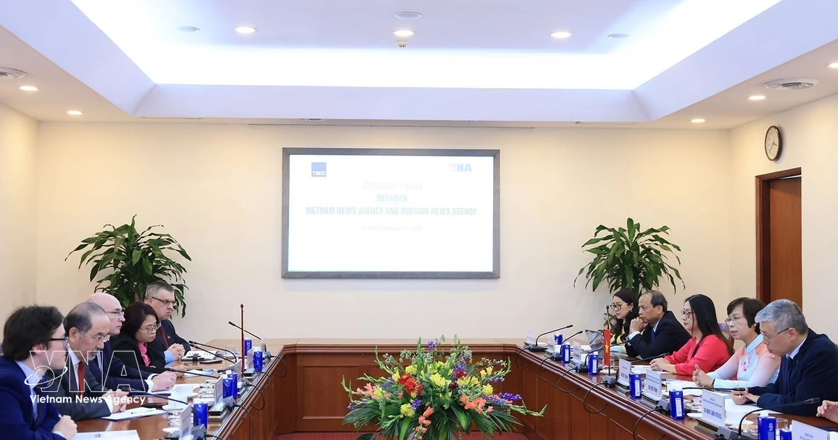 Gallery - VNA, TASS consolidate traditional ties, advance towards multimedia cooperation | Vietnam+ (VietnamPlus)