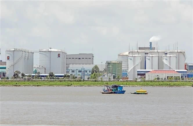 Petrolimex's imported petroleum warehouse at Hai Phong port. (Photo: VNA)