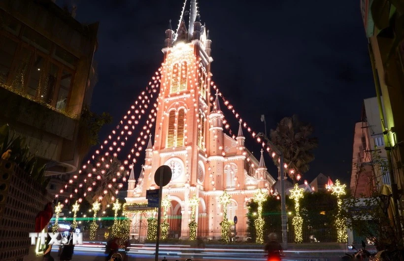 Tan Dinh Church in Ho Chi Minh City before the Christmas (Photo: VNA)