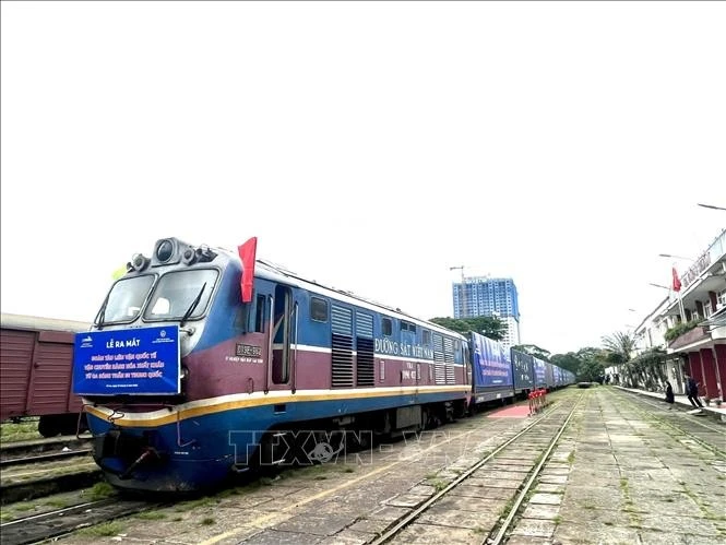 Freight transport via China-Vietnam cross-border trains posts rapid ...
