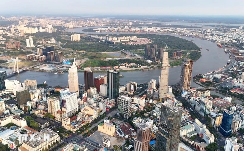 A bird's eye view of Ho Chi Minh City (Photo: VNA)