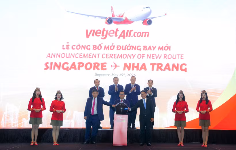 Vietjet announces Nha Trang–Singapore route in the presence of Vietnam’s General Secretary and President To Lam (Photo: Vietjet)