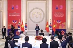 Party General Secretary To Lam speaks at the state banquet in Seoul on August 11. (Photo: VNA)