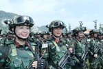 Special task force personnel at the joint rehearsal on July 17 (Photo: VNA)
