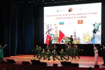 A performance delivered by Vietnamese students at Financial University under the Government of the Russian Federation (Photo: VNA)
