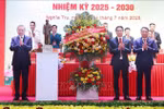 Party General Secretary To Lam (L) attends the first congress of Nghia Tru commune's Party orgnisation on July 14. (Photo: VNA)