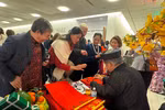 A calligraphy booth arranged at the Homeland Spring programme in Washington D.C. (Photo: VNA)