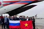 At the handover of the emergency aid (Photo: Russian Embassy in Vietnam)