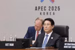 Vietnamese State President Luong Cuong at the first plenary session of the APEC Economic Leaders' Meeting in Gyeongju, the Republic of Korea, on October 31. (Photo: VNA)