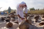 Traditional grave visiting ceremony of Cham people 