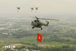 Helicopters, fighter jets soar over Ho Chi Minh City skies