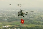 Helicopters, fighter jets soar over Ho Chi Minh City skies
