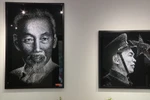 Vietnamese artist crafts portraits of national heroes with a hammer
