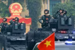 Police's specialised vehicles taking part in the parade at the ceremony (Photo: VNA)
