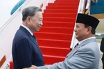 President Prabowo Subianto bids farewell to Party chief To Lam. (Photo: VNA)