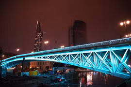Artistic lighting gives Ho Chi Minh City vibrant night-time glow