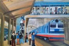 When the train station becomes a space for art