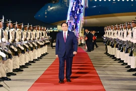 Prime Minister Pham Minh Chinh and a high-ranking Vietnamese delegation arrives in Kuala Lumpur, beginning a three-day working trip to Malaysia to attend the 47th ASEAN Summit and related meetings from October 25–28. (Photo: VNA)