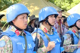 Vietnamese military engineers rehearse ahead of UN Peacekeeping Mission