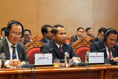 Lao delegates attend the conference. (Photo: VNA)