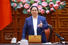 Prime Minister Pham Minh Chinh speaks at a meeting with ministries, agencies and the energy security task force in Hanoi on March 10, 2026. (Photo: VNA)