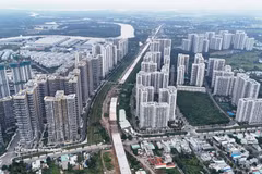Package XL3 of the Ho Chi Minh City Ring Road 3 passing through Vinhomes Grand Park urban area, Long Binh ward. (Photo: VNA)
