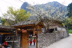 A Lo Lo ethnic minority house in Lo Lo Chai village, Tuyen Quang province. (Photo: VNA)