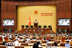 A view of the 9th session of the 15 National Assembly (NA). (Photo: VNA)