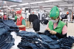 Garment-textile remains a driver of export growth. (Photo: VNA).