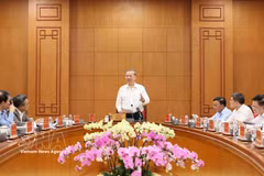 Party General Secretary To Lam speaks at a meeting of standing members of the Central Steering Committee for Prevention and Control of Corruption, Wastefulness and Negative Phenomena in Hanoi on March 18, 2026. (Photo: VNA)