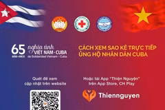 Instructions for tracking donations for the Cuban people, with the list of contributors publicised. (Photo: Screenshot) 