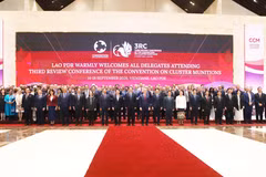At the Third Review Conference of the Convention on Cluster Munitions in Vientiane on September 14. (Photo: VNA)