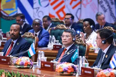 rime Minister Le Minh Hung attends the 18th BRICS Summit in India (Photo: VNA)